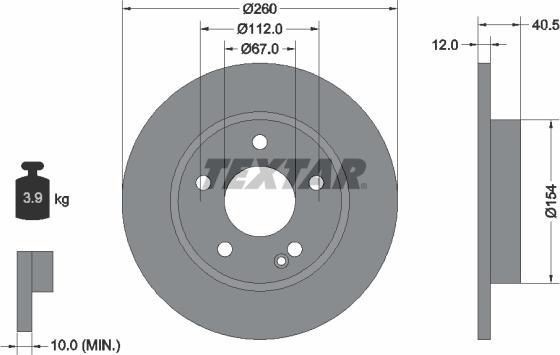 Textar 92091200 - Jarrulevy inparts.fi