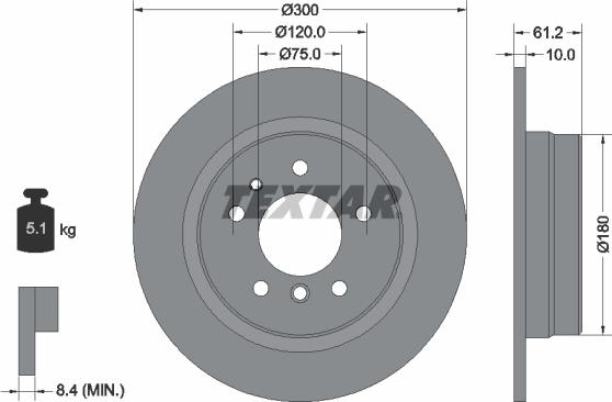 Textar 92042303 - Jarrulevy inparts.fi