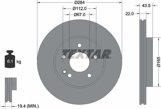 Textar 92059405 - Jarrulevy inparts.fi