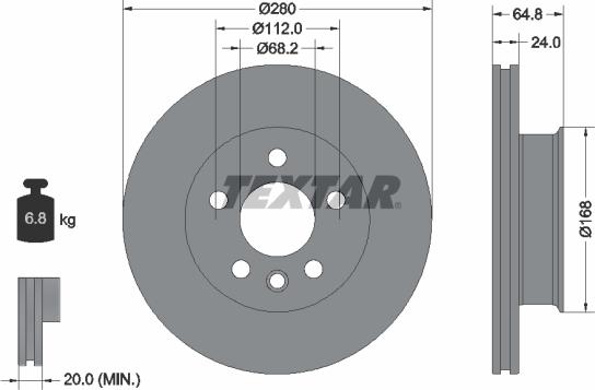 Textar 92056000 - Jarrulevy inparts.fi