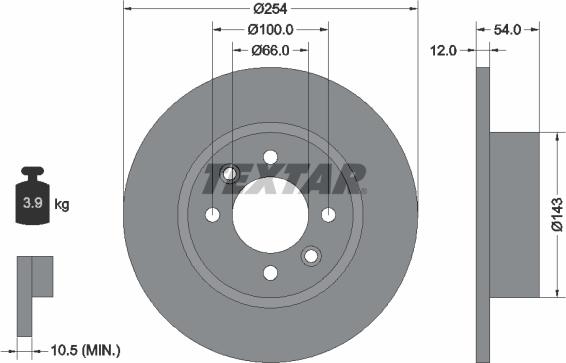 Textar 92051500 - Jarrulevy inparts.fi