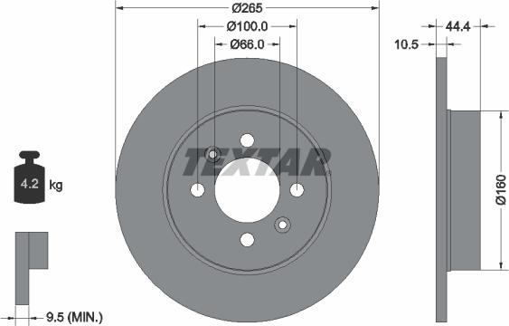 Textar 92064900 - Jarrulevy inparts.fi