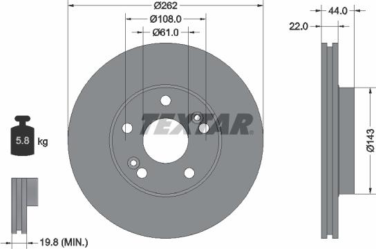 Textar 92065000 - Jarrulevy inparts.fi