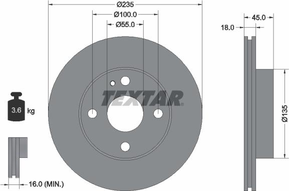 Textar 92061500 - Jarrulevy inparts.fi