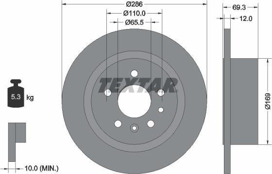 Textar 92067000 - Jarrulevy inparts.fi