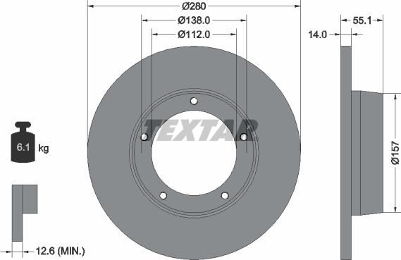 Textar 92081100 - Jarrulevy inparts.fi