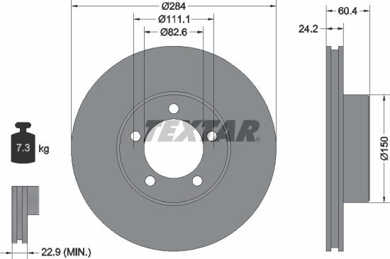 Textar 92031605 - Jarrulevy inparts.fi