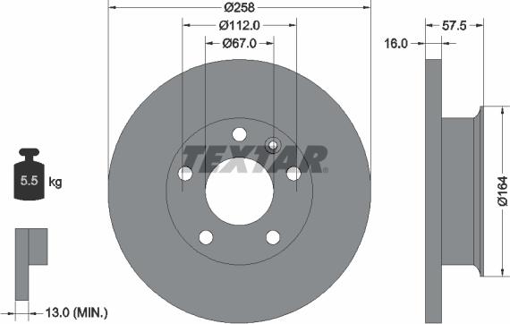 Textar 92037005 - Jarrulevy inparts.fi