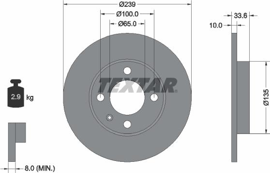 Textar 92071900 - Jarrulevy inparts.fi