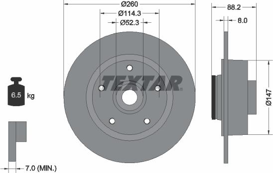 Textar 92195900 - Jarrulevy inparts.fi