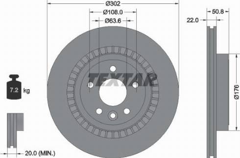 Textar 92196400 - Jarrulevy inparts.fi