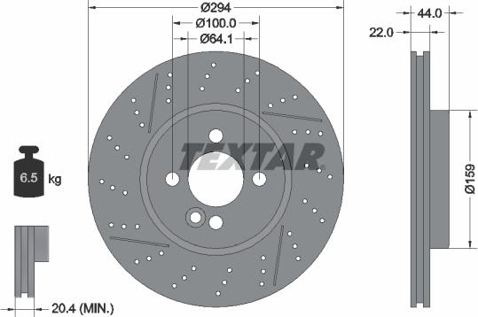 Textar 92196705 - Jarrulevy inparts.fi