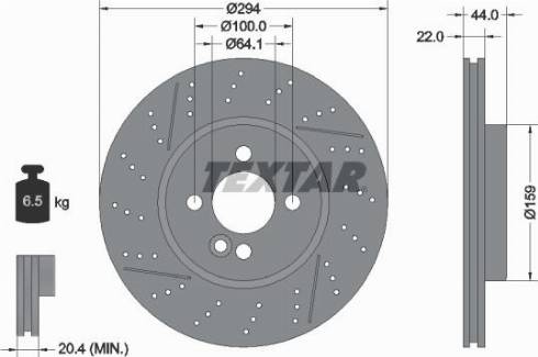 Textar 92196700 - Jarrulevy inparts.fi