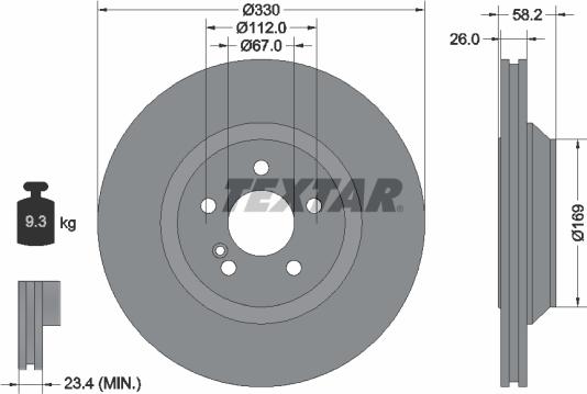 Textar 92197905 - Jarrulevy inparts.fi