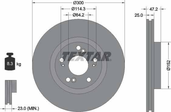 Textar 92140903 - Jarrulevy inparts.fi