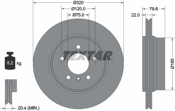 Textar 92141600 - Jarrulevy inparts.fi