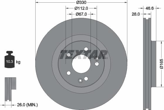 Textar 92151003 - Jarrulevy inparts.fi