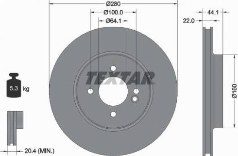 Textar 92157900 - Jarrulevy inparts.fi