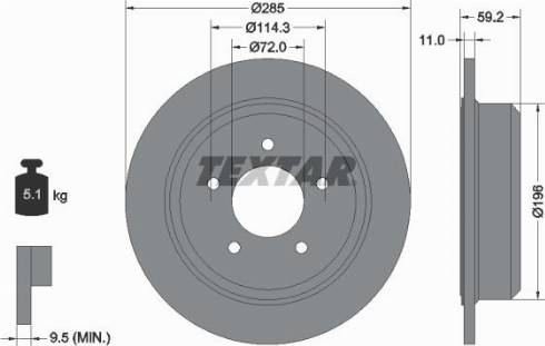 Textar 92169400 - Jarrulevy inparts.fi