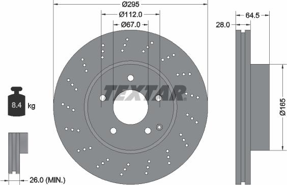 Textar 92165005 - Jarrulevy inparts.fi