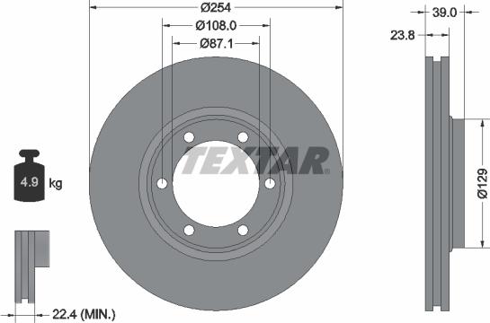 Textar 92166900 - Jarrulevy inparts.fi