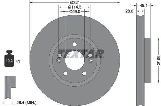 Textar 92166000 - Jarrulevy inparts.fi