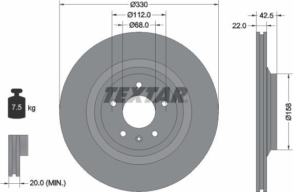 Textar 92160403 - Jarrulevy inparts.fi