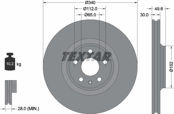 Textar 92160505 - Jarrulevy inparts.fi