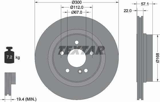 Textar 92163605 - Jarrulevy inparts.fi