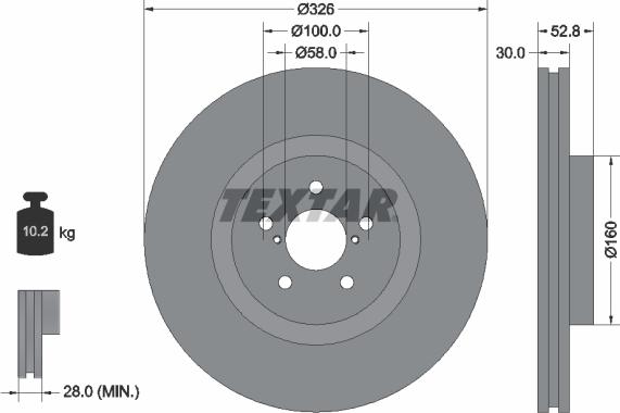 Textar 92167900 - Jarrulevy inparts.fi