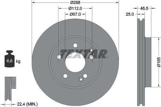 Textar 92105905 - Jarrulevy inparts.fi