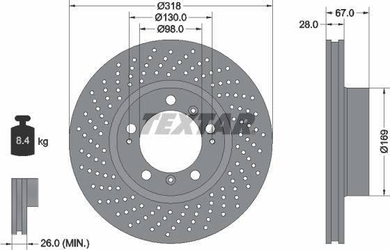 Textar 92100005 - Jarrulevy inparts.fi