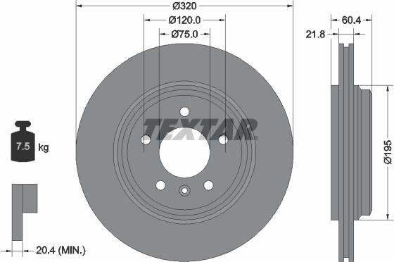 Textar 92107003 - Jarrulevy inparts.fi