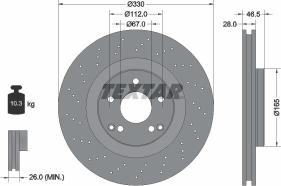 Textar 92119800 - Jarrulevy inparts.fi