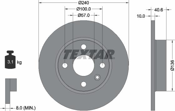 Textar 92111003 - Jarrulevy inparts.fi