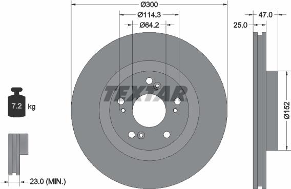 Textar 92186503 - Jarrulevy inparts.fi