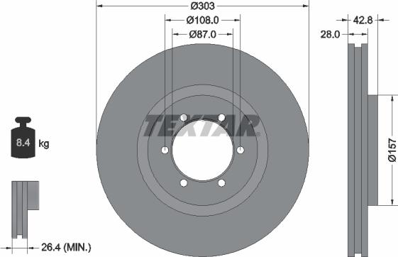 Textar 92180003 - Jarrulevy inparts.fi