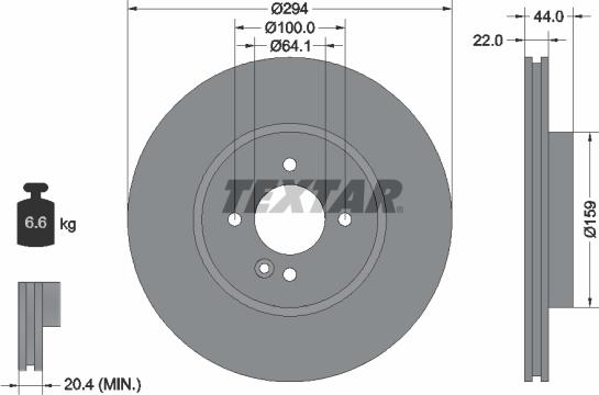 Textar 92183500 - Jarrulevy inparts.fi