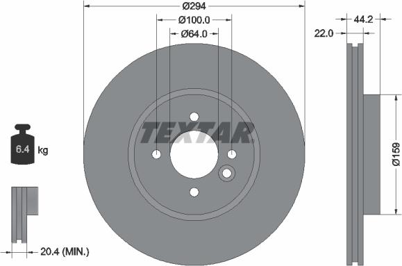 Textar 92183600 - Jarrulevy inparts.fi