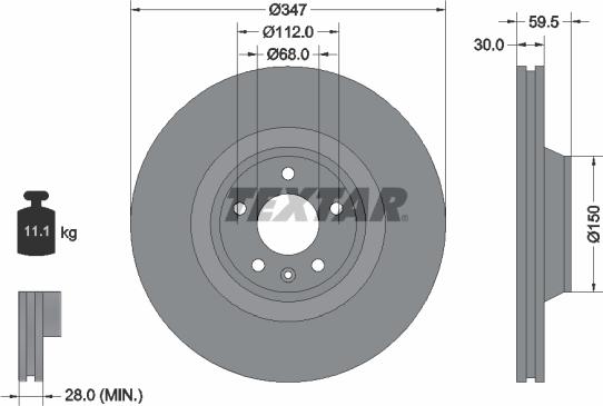 Textar 92132405 - Jarrulevy inparts.fi