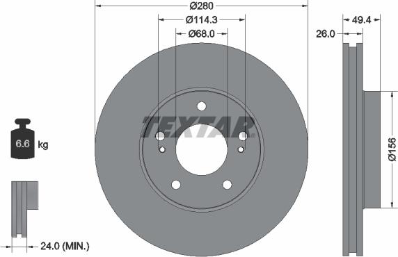 Textar 92179003 - Jarrulevy inparts.fi