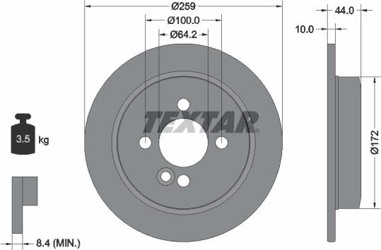 Textar 92175005 - Jarrulevy inparts.fi