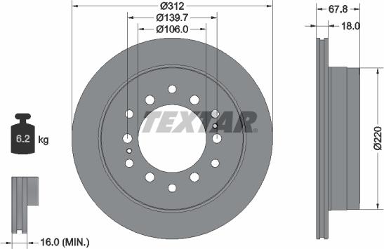 Textar 92170100 - Jarrulevy inparts.fi