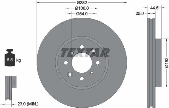 Textar 92170703 - Jarrulevy inparts.fi