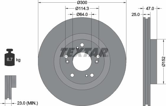 Textar 92177900 - Jarrulevy inparts.fi