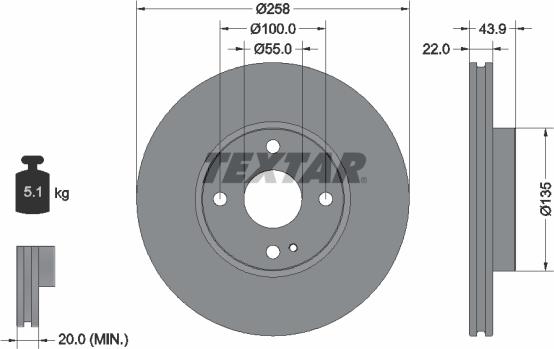 Textar 92300903 - Jarrulevy inparts.fi