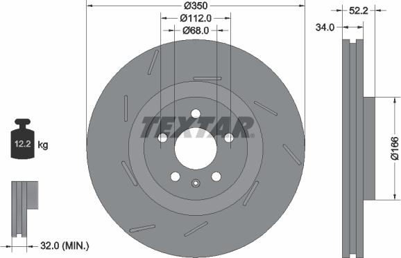 Textar 92319105 - Jarrulevy inparts.fi