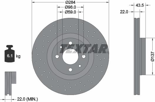 Textar 92316103 - Jarrulevy inparts.fi