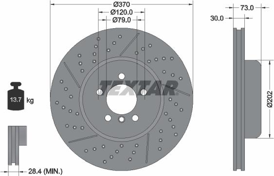 Textar 92311605 - Jarrulevy inparts.fi