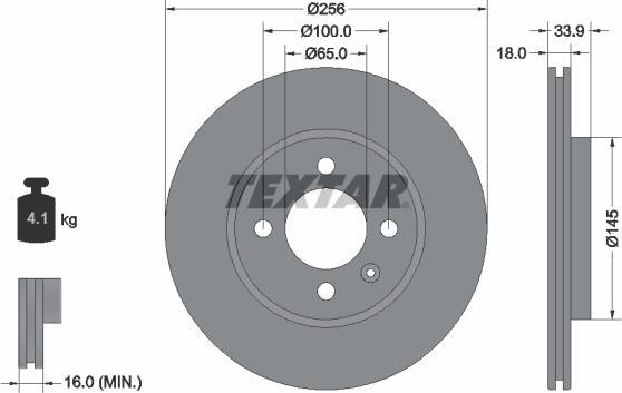 Textar 92330200 - Jarrulevy inparts.fi